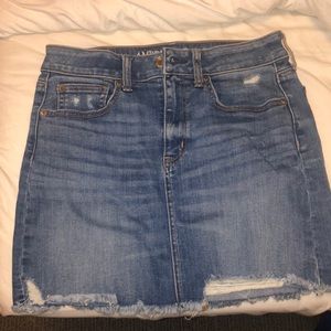 super cute mini denim skirt